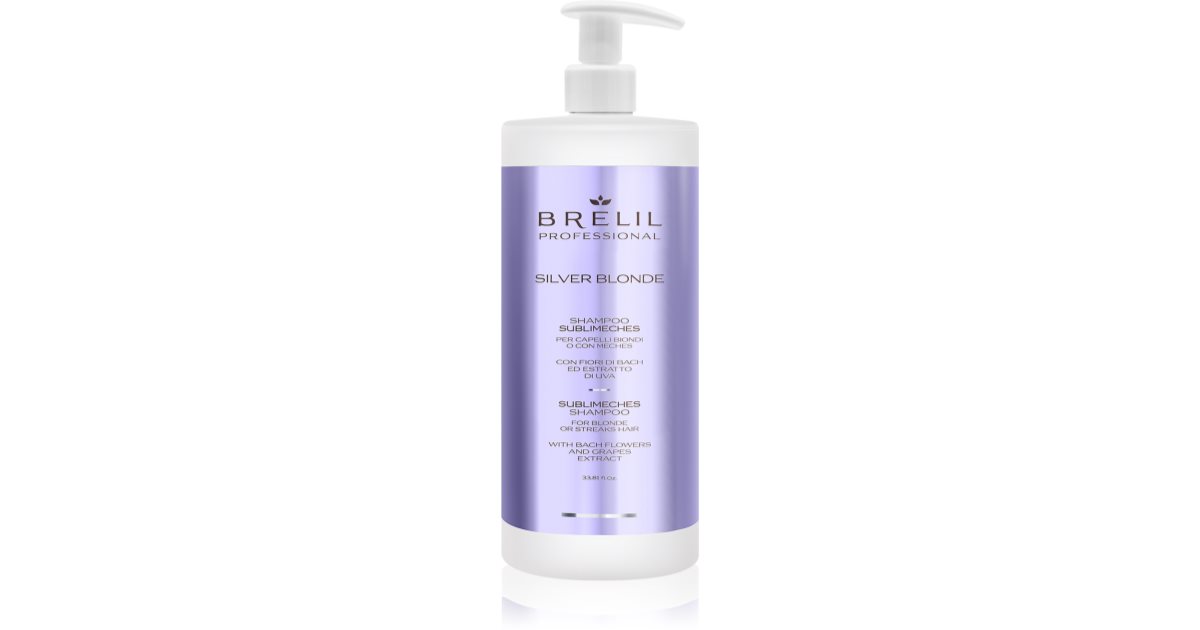 Brelil Numéro Silver Blonde Sublimeches Shampoo sampon a sárga tónusok