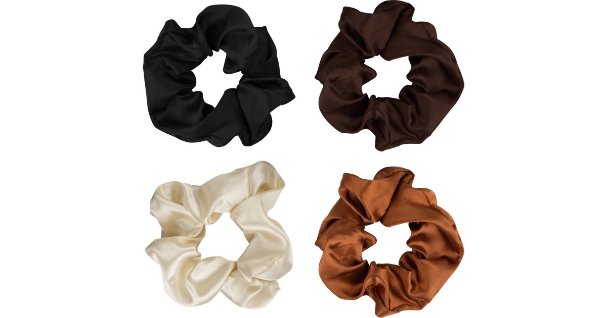 Brushworks Satin Scrunchies Natural elásticos para cabelo notino pt