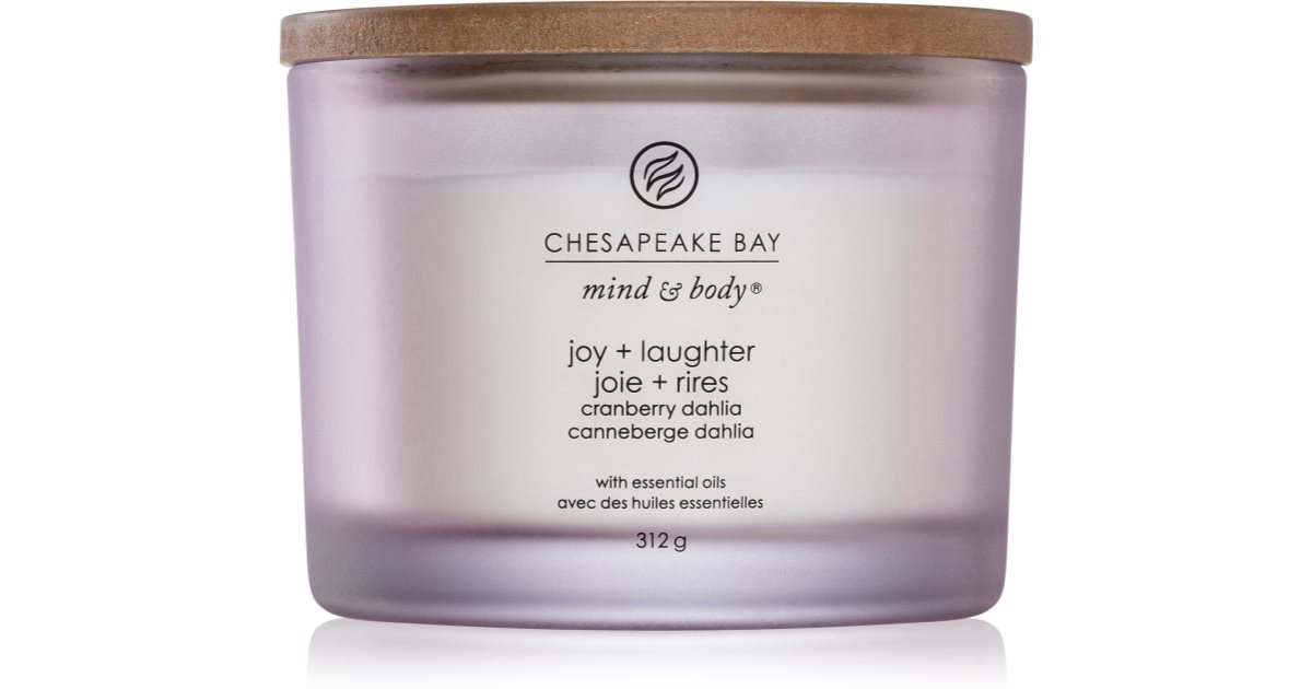 Chesapeake Bay Candle Mind Body Joy Laughter Scented Candle I