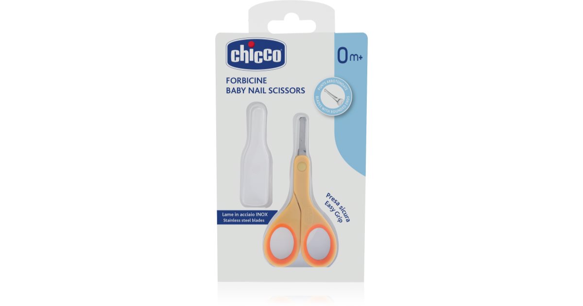 Chicco Baby Nail Scissors Round Tip Baby Nail Scissors Notino Co Uk