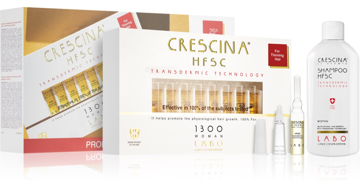 Crescina Transdermic 1300 Re Growth zestaw przeciw wypadaniu włosów