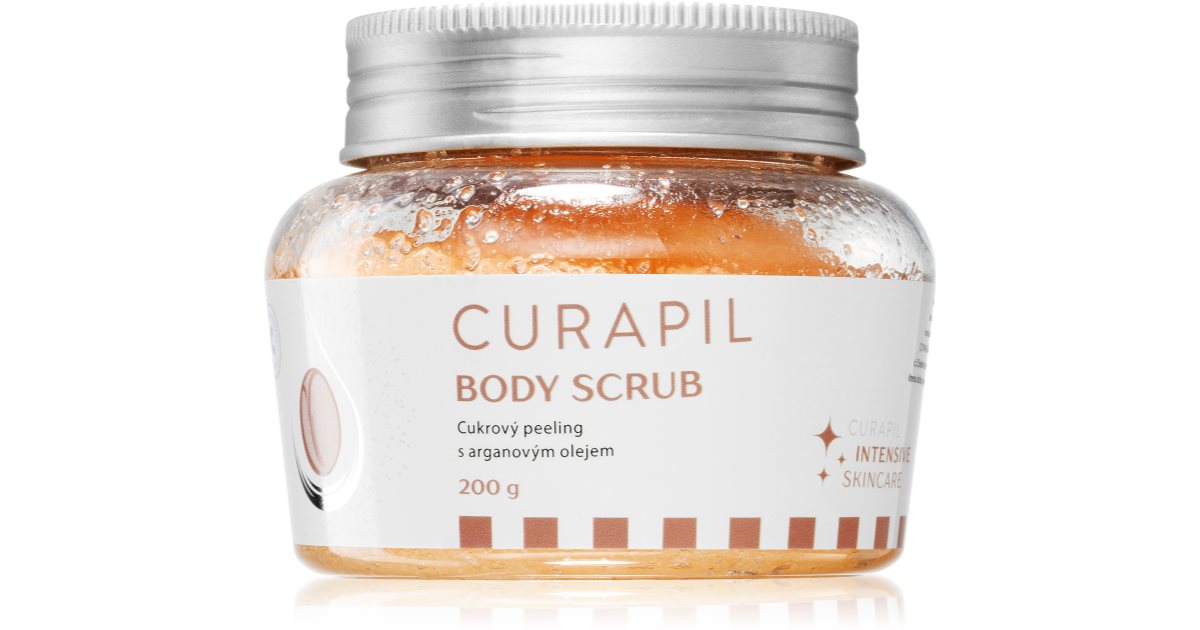 Curapil Body scrub exfoliante corporal a base de azúcar con aceite de