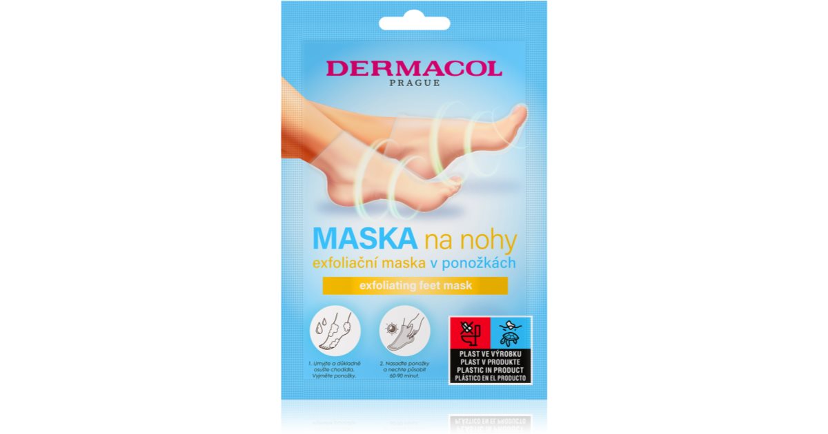 Dermacol Feet Mask Chaussettes Exfoliantes Pour Adoucir Et Hydrater La