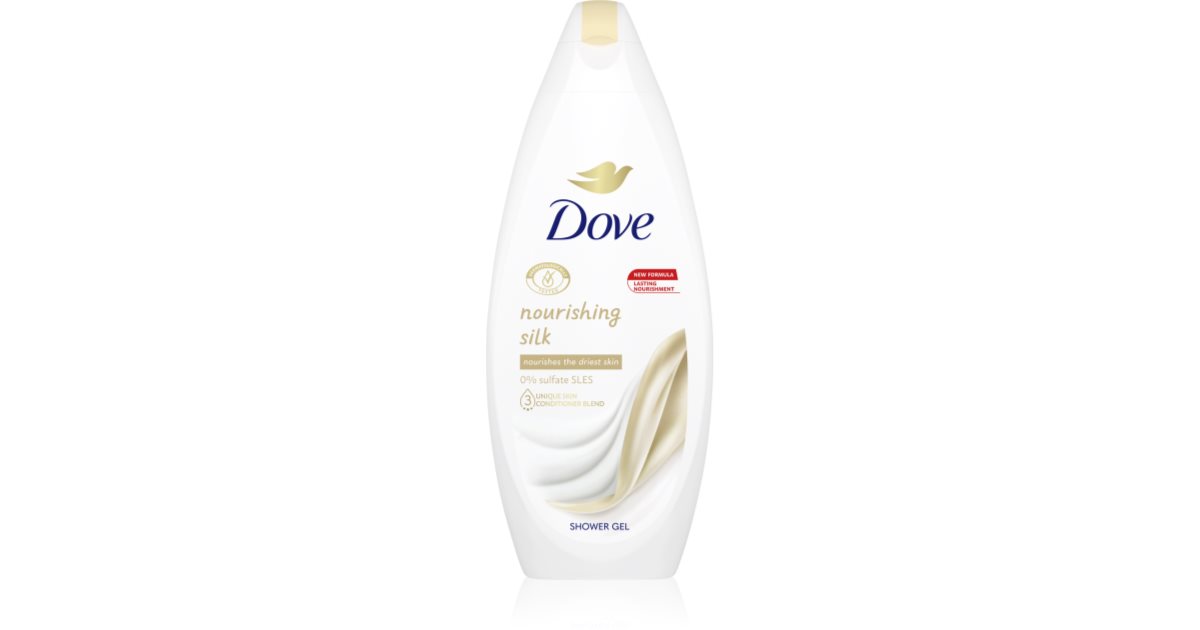 Dove Nourishing Silk Gel De Banho Nutritivo Para Pele Fina E Lisa