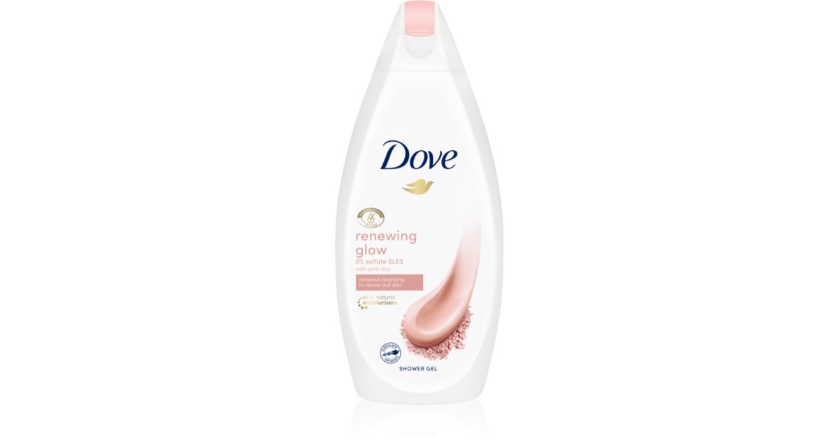 Dove Renewing Glow Pink Clay Nourishing Shower Gel Notino Co Uk