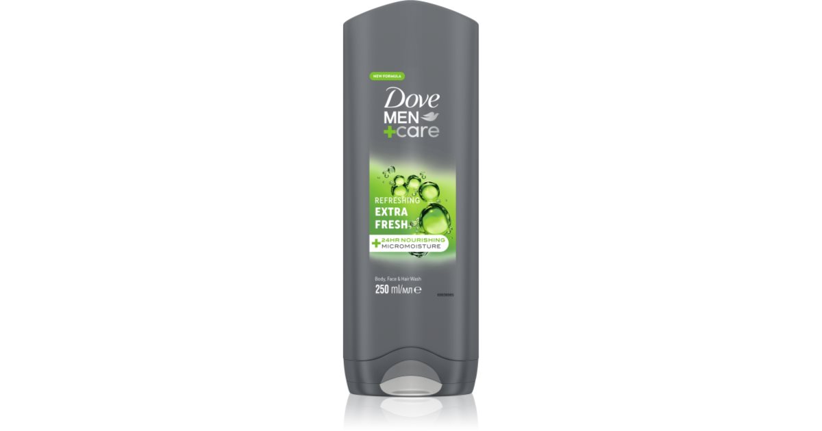 Dove Men Care Extra Fresh Duschgel für Körper und Gesicht NOTINO