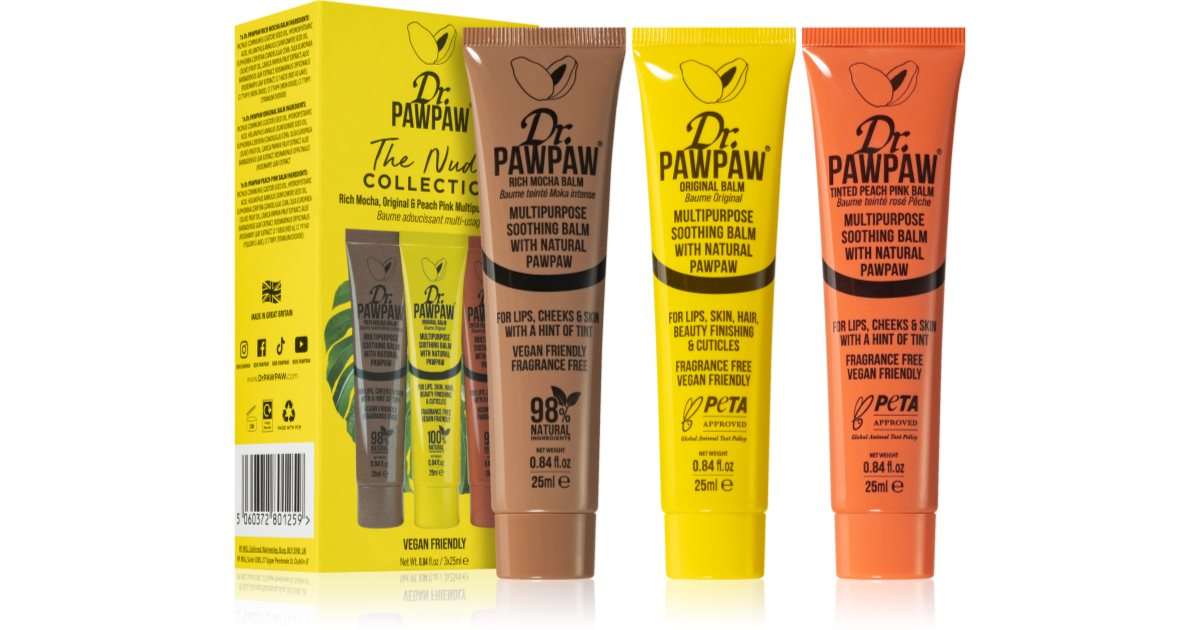 Dr Pawpaw The Nude Collection Gift Set For Lips Notino Co Uk