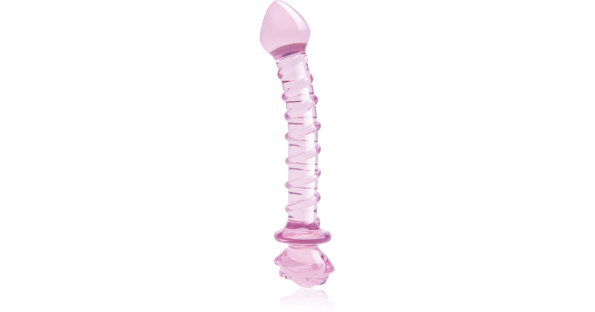 Dream Toys Glaze Glass 9 Rosebud Spiral G Spot Dildo NOTINO