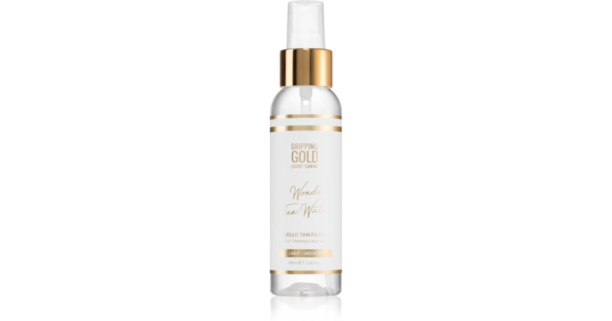 Dripping Gold Wonder Water Hello Tan Self Tanning Mist For The Face