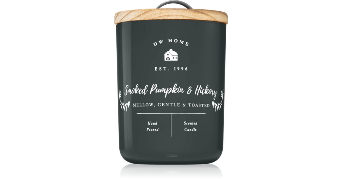 DW Home Farmhouse Smoked Pumpkin Hickory Scented Candle Notino Co Uk