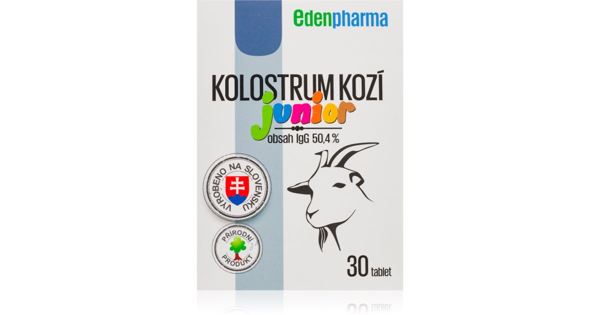 EDENPharma Kolostrum kozí Junior cucavé tablety pro podporu fyzické i