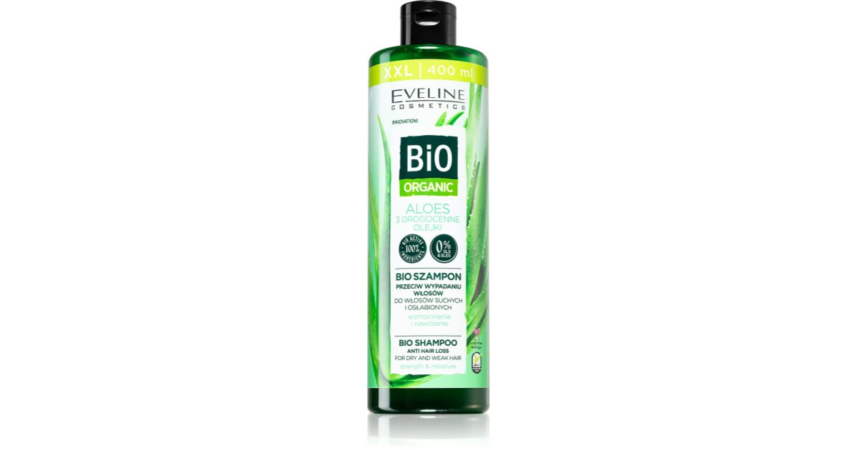 Eveline Cosmetics Bio Organic Natural Aloe Vera shampoing anti chute à