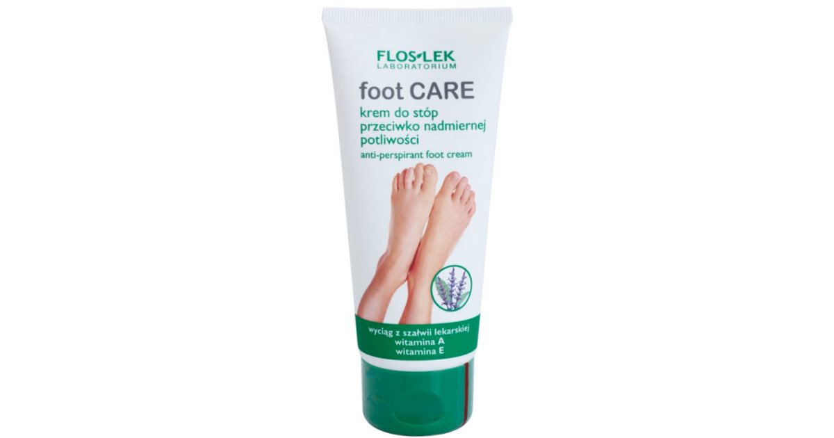 FlosLek Laboratorium Foot Care Crema Per I Piedi Contro La Sudorazione