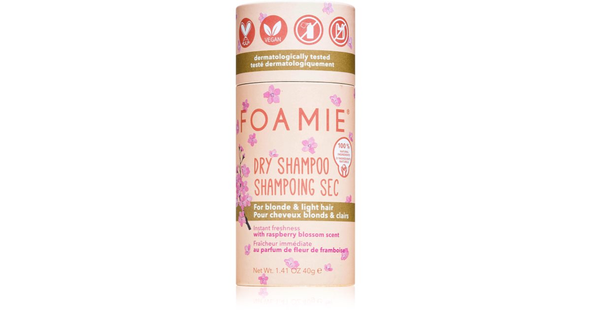 Foamie Berry Blonde Dry Shampoo Trockenshampoo Pulver F R Blondes Und