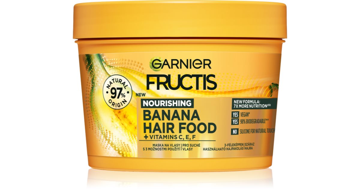 Garnier Fructis Banana Hair Food Maschera Rivitalizzante Per Capelli