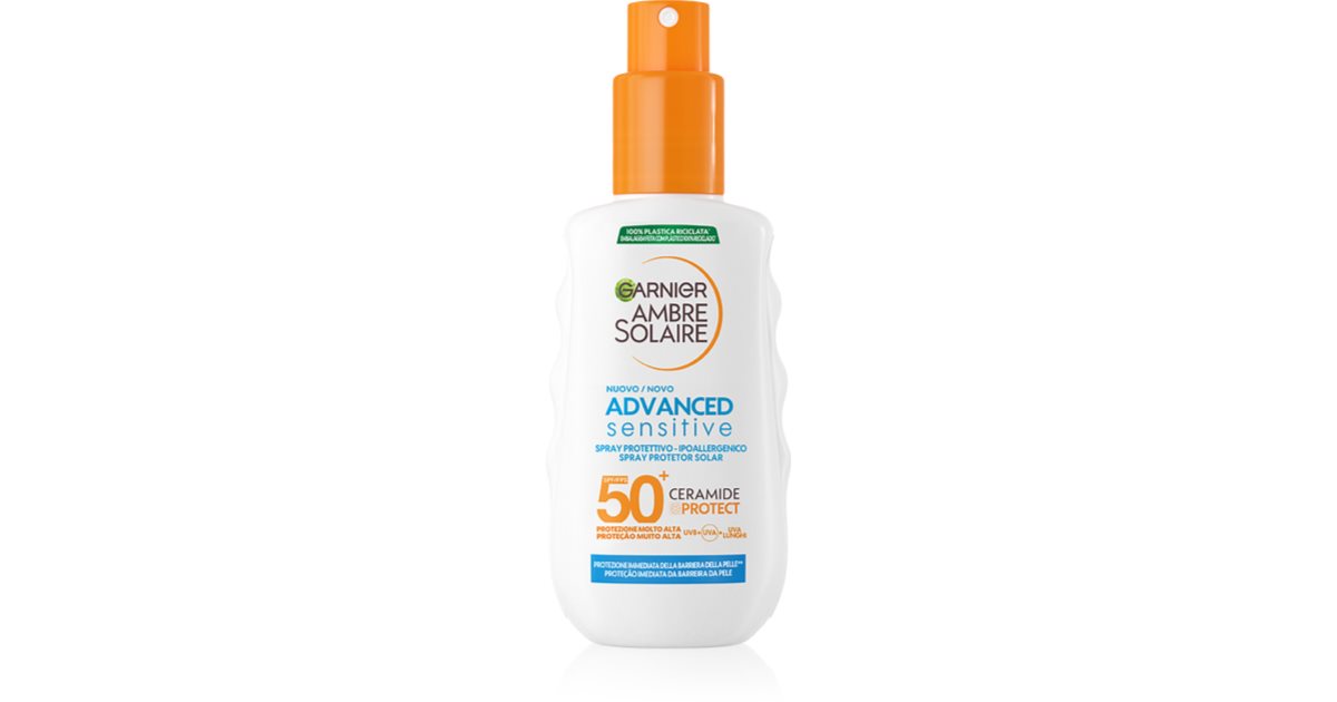 Garnier Ambre Solaire Sensitive Advanced Latte Abbronzante In Spray Con