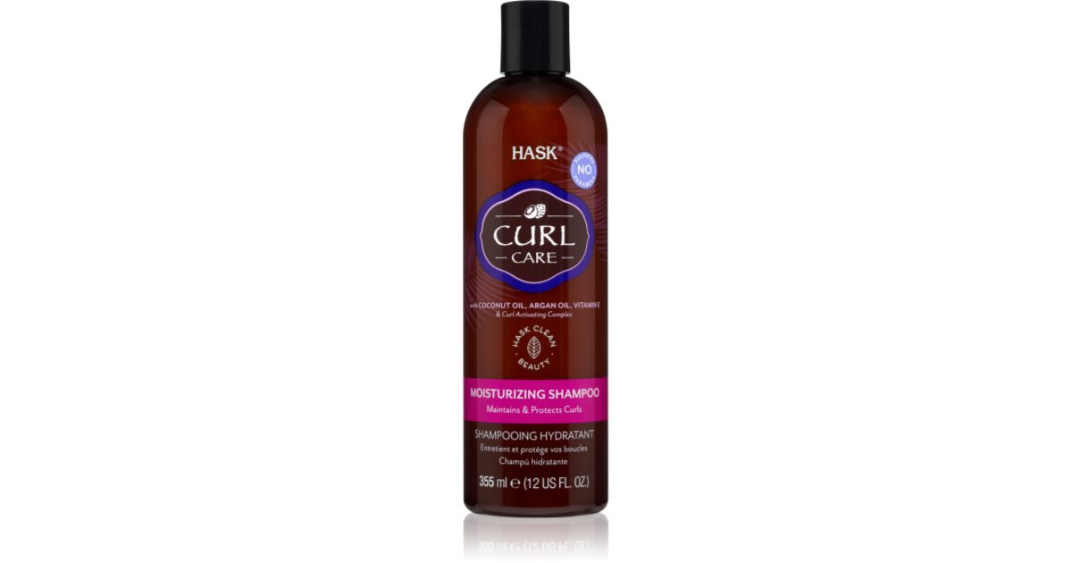 HASK Curl Care Feuchtigkeit spendendes Shampoo für welliges und