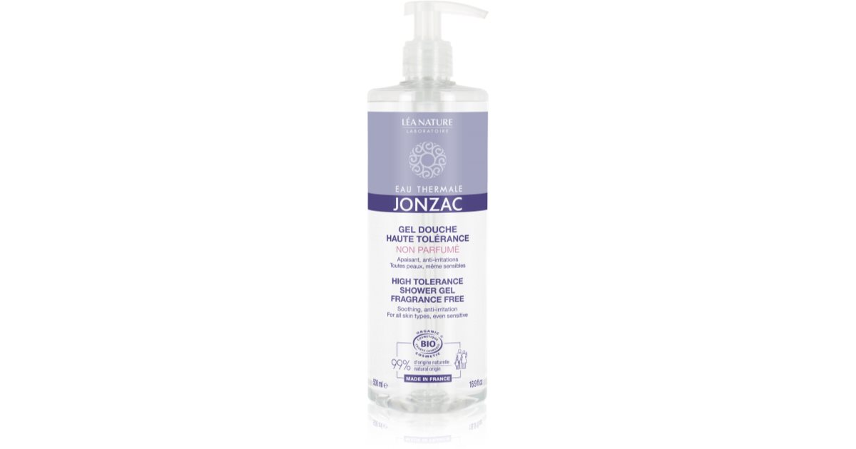 Jonzac Reactive gel de douche pour peaux sèches et sensibles notino fr