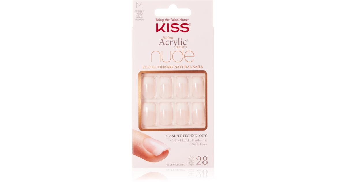 KISS Nude Nails Cashmere Sztuczne Paznokcie Medium