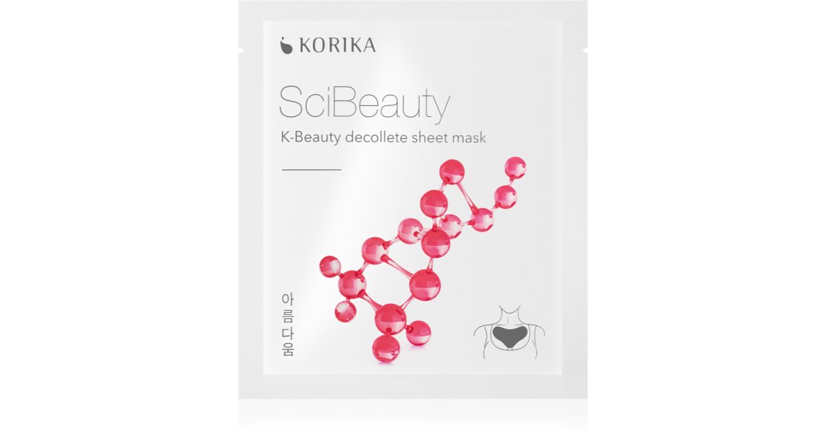 KORIKA SciBeauty K Beauty Decollete Sheet Mask Zellschicht Maske Gegen