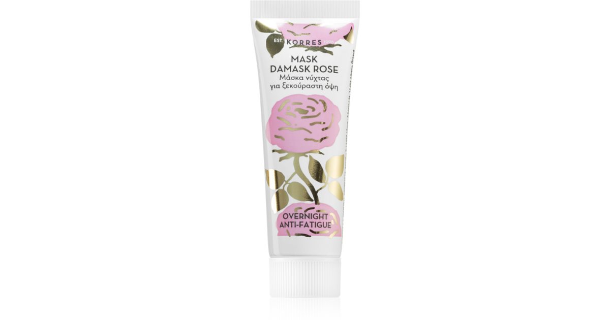 Korres Beauty Shots Damask Rose Masque De Nuit Visage Pour Les Peaux