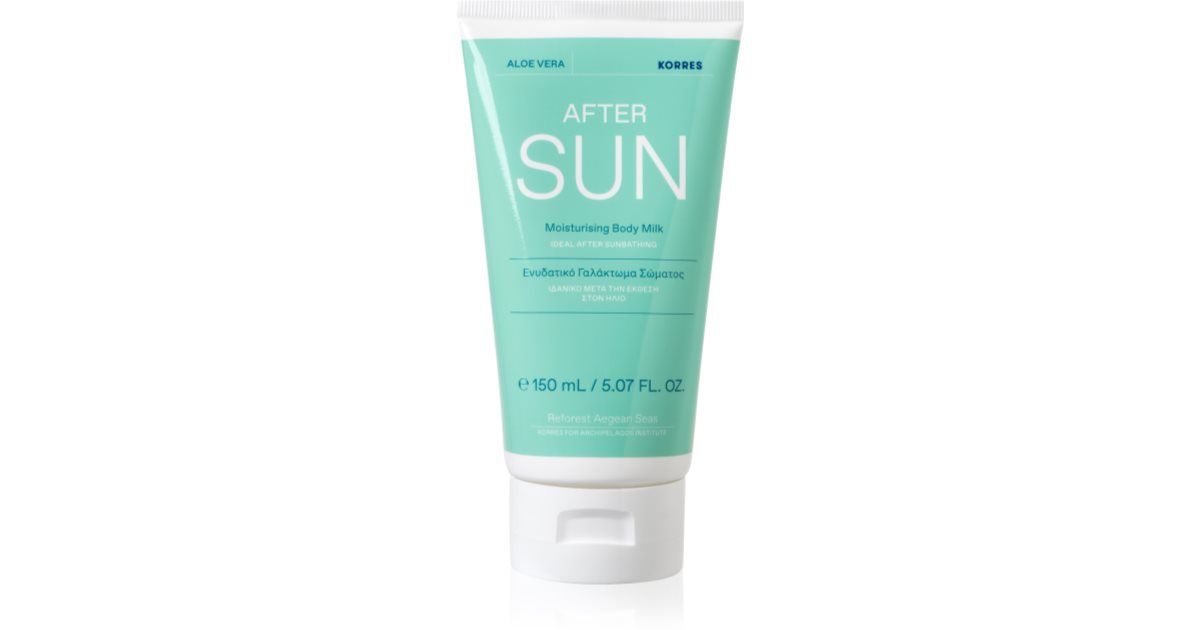 Korres Aloe Vera lait corporel hydratant après soleil notino fr