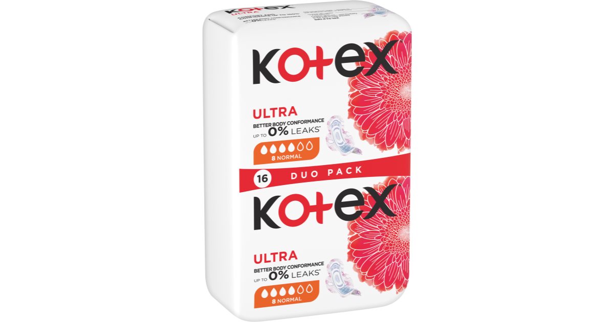 Kotex Ultra Comfort Normal serviettes hygiéniques notino fr