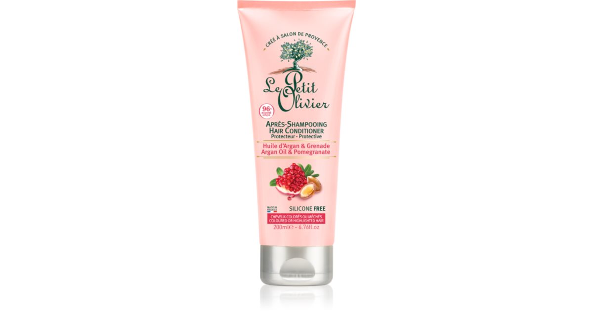 Le Petit Olivier Argan Oil Pomegranate Conditioner für gefärbtes Haar