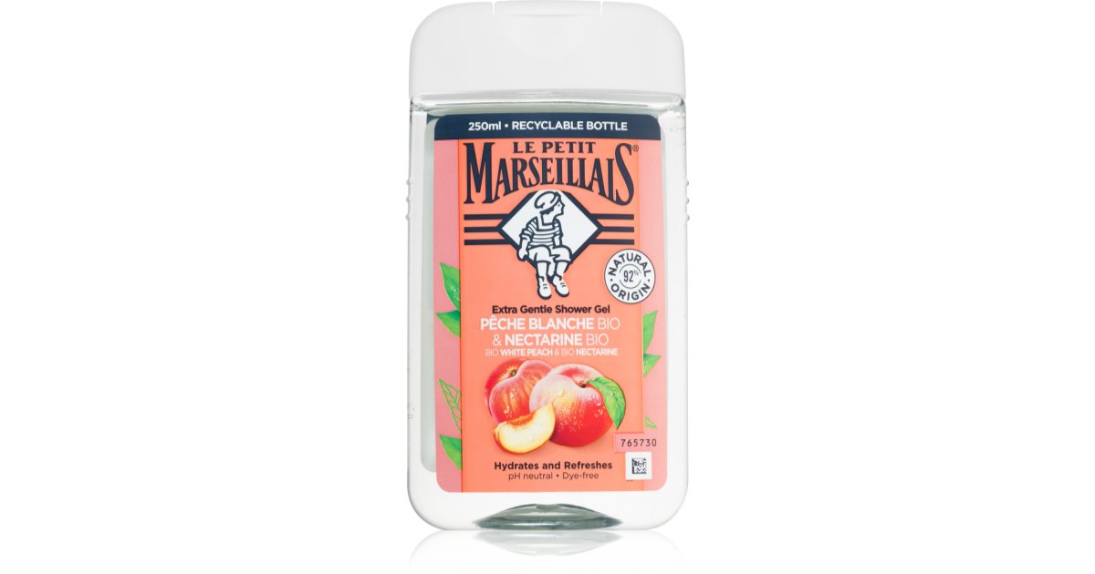 Le Petit Marseillais White Peach Nectarine Bio Gel De Duche Suave