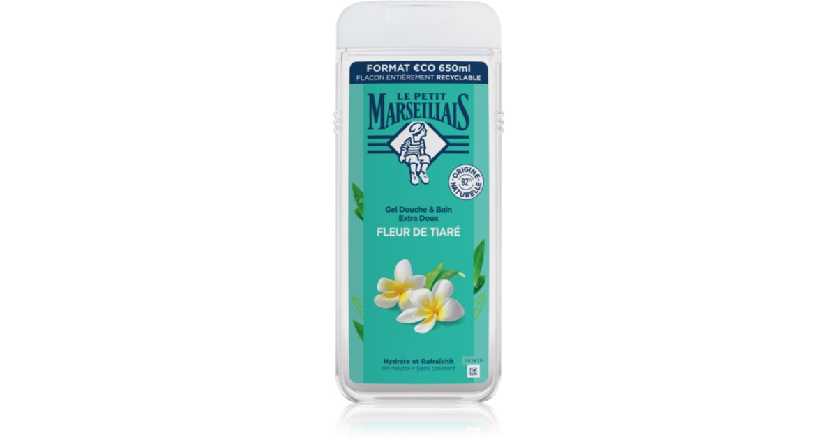 Le Petit Marseillais Tiaré Flower gentle shower gel notino co uk