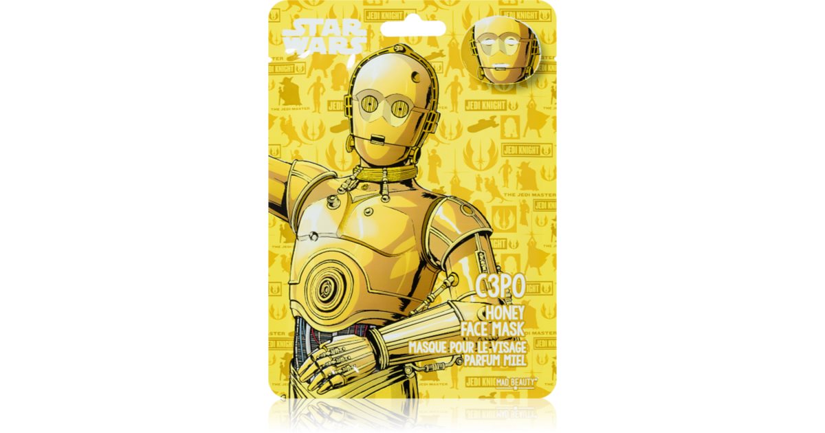 Mad Beauty Star Wars C Po Moisturising Face Sheet Mask With Honey