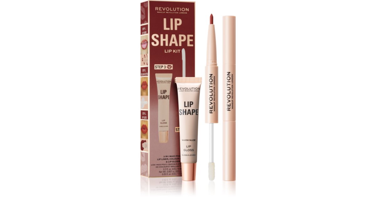 Makeup Revolution Lip Shape Kit комплект за устни notino bg