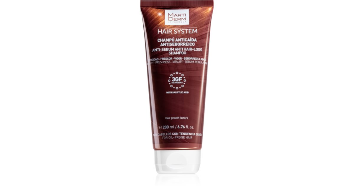 MartiDerm Hair System Anti Hair Loss Shampoo For Oily Scalp Notino Ie