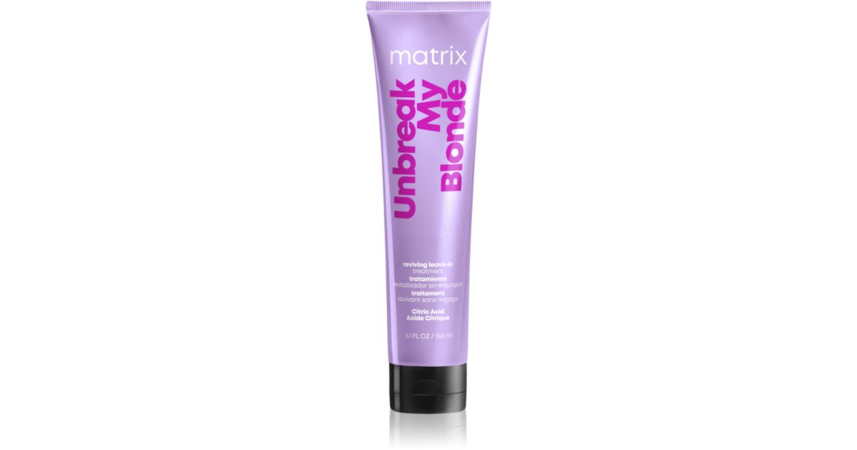 Matrix Unbreak My Blonde Leave In Treatment For Blonde Hair Notino Co Uk