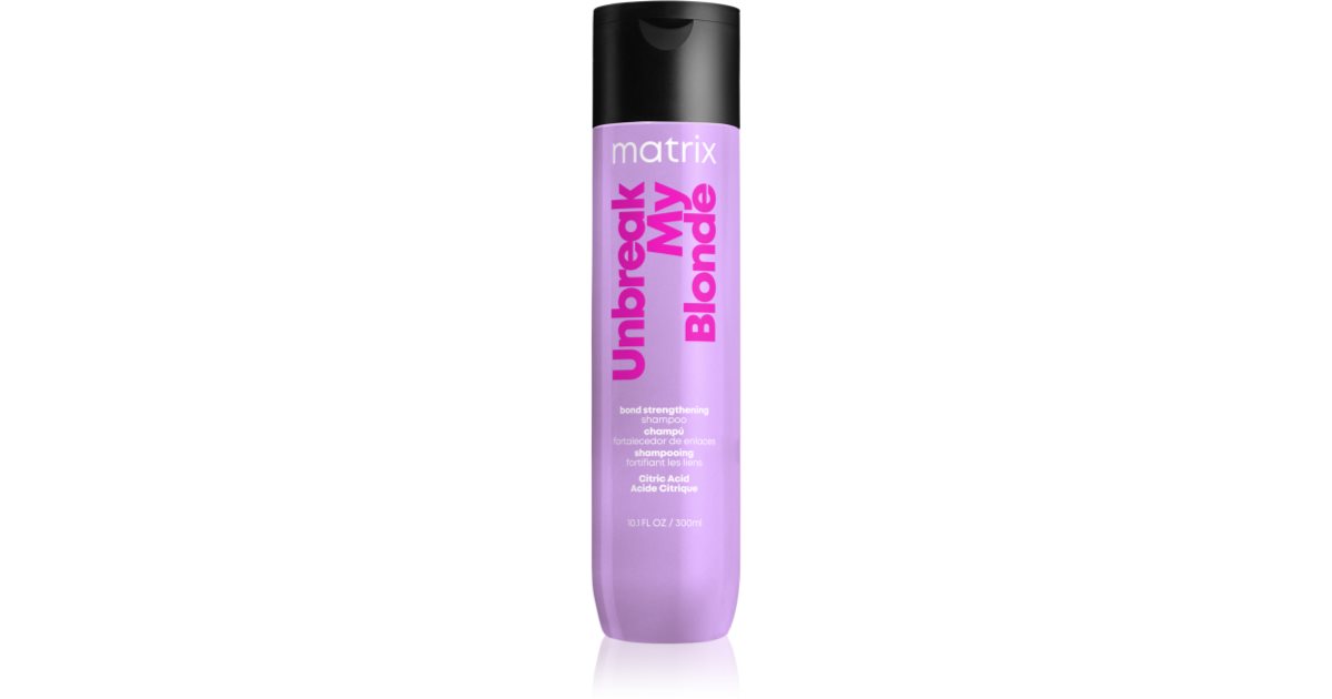 Matrix Unbreak My Blonde Shampoo Mit Ern Hrender Wirkung F R Blonde