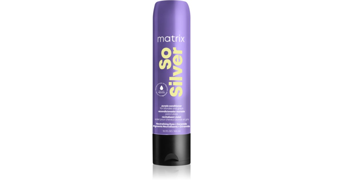 Matrix So Silver Hydrating Conditioner Neutralising Yellow Shades