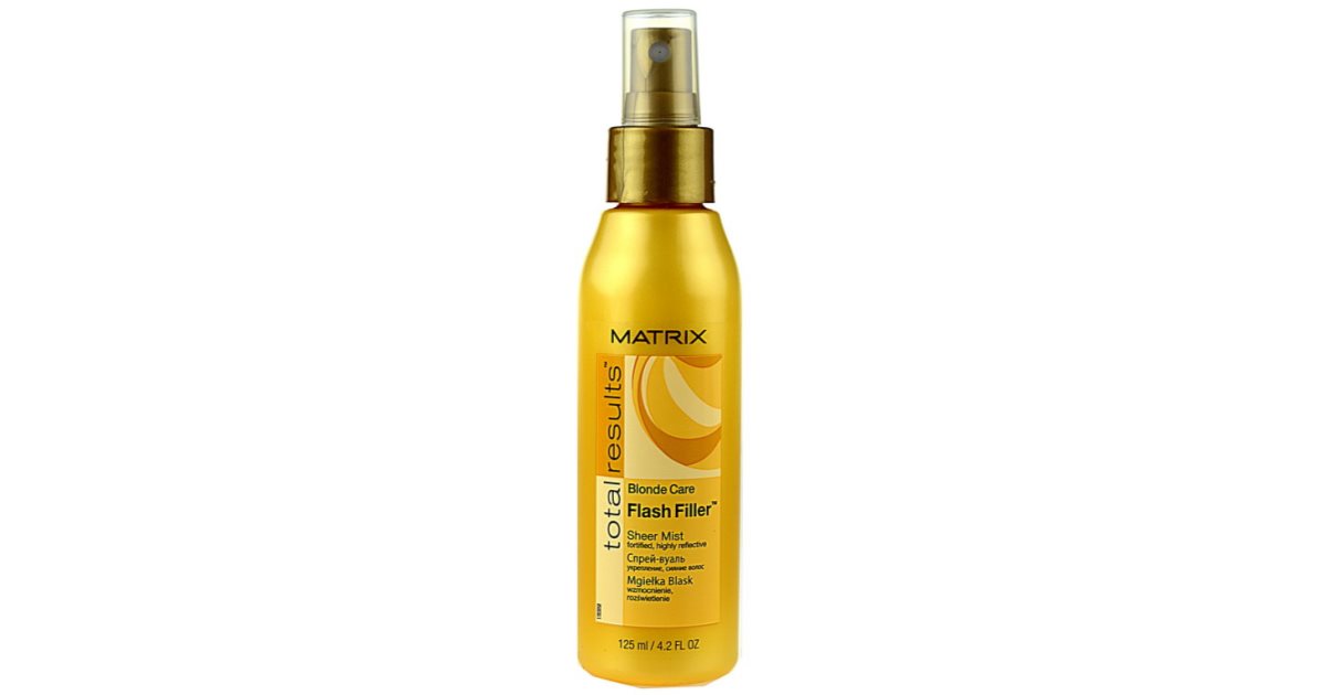 Matrix Total Results Blonde Care Flash Filler Sheer Mist Notino Co Uk