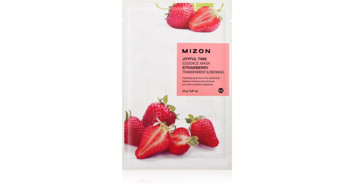 Mizon Joyful Time Strawberry Maschera In Tessuto Emolliente Notino It