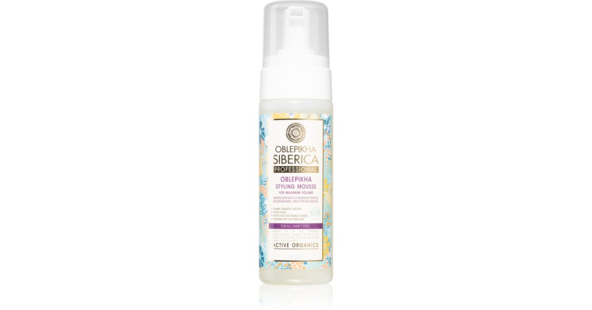 Natura Siberica Oblepikha Sea Buckthorn Sea Buckthorn Hair Mousse For