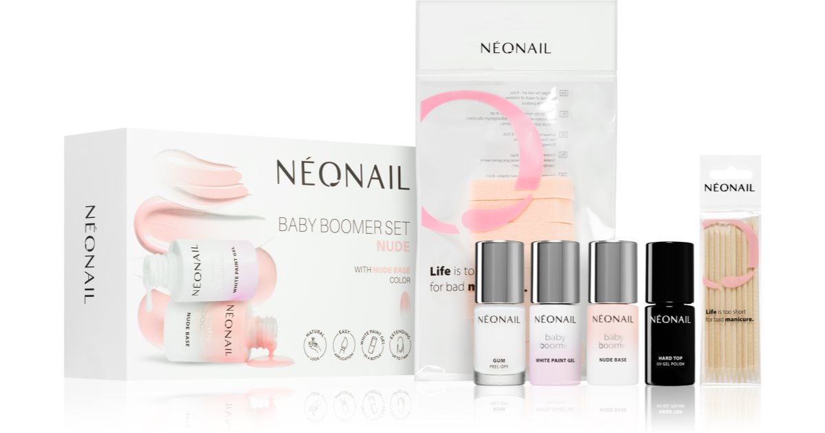 NEONAIL Baby Boomer Set Nude zestaw do perfekcyjnego manicure Nude odcień