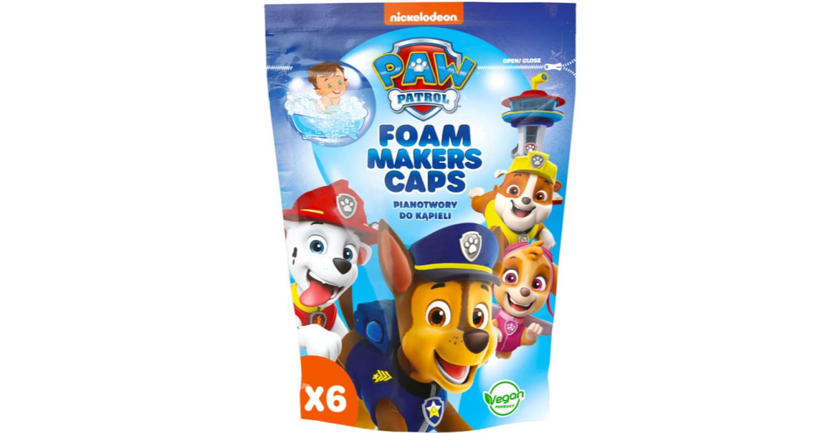 Nickelodeon Paw Patrol Foam Makers Caps Vonios Putos Vaikams Notino Lt