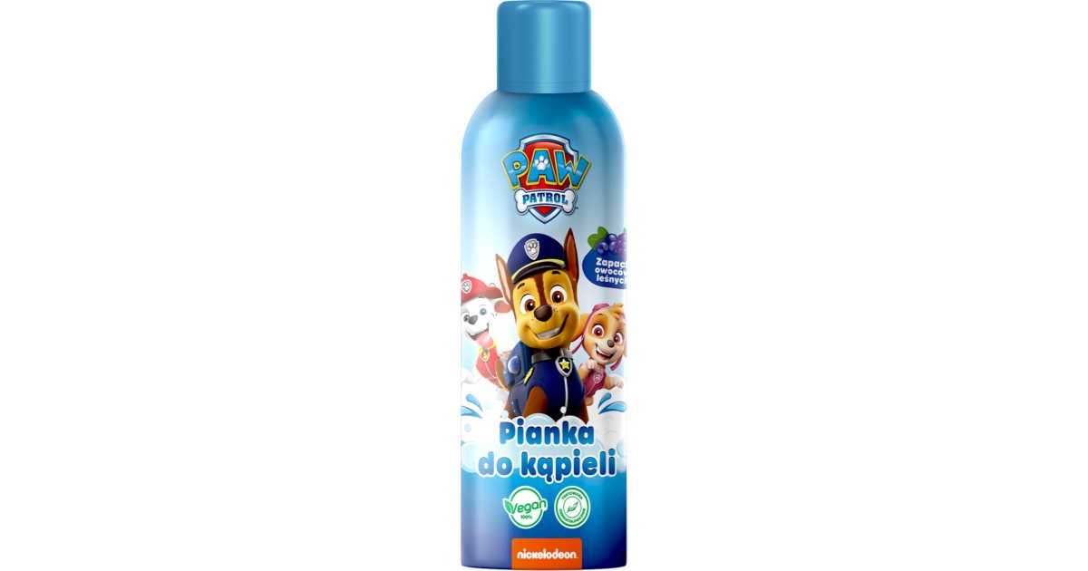 Nickelodeon Paw Patrol Bath Foam espuma de banho para crianças notino pt