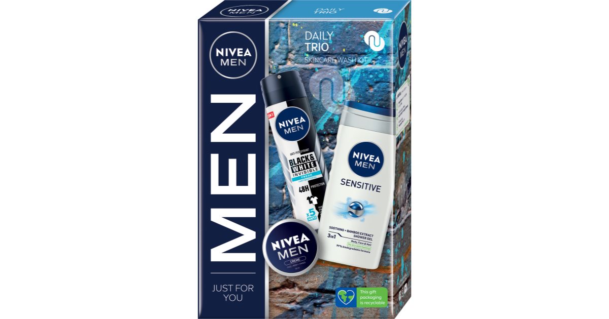 Nivea Men Daily Trio Confezione Regalo Per Viso E Corpo Per Uomo