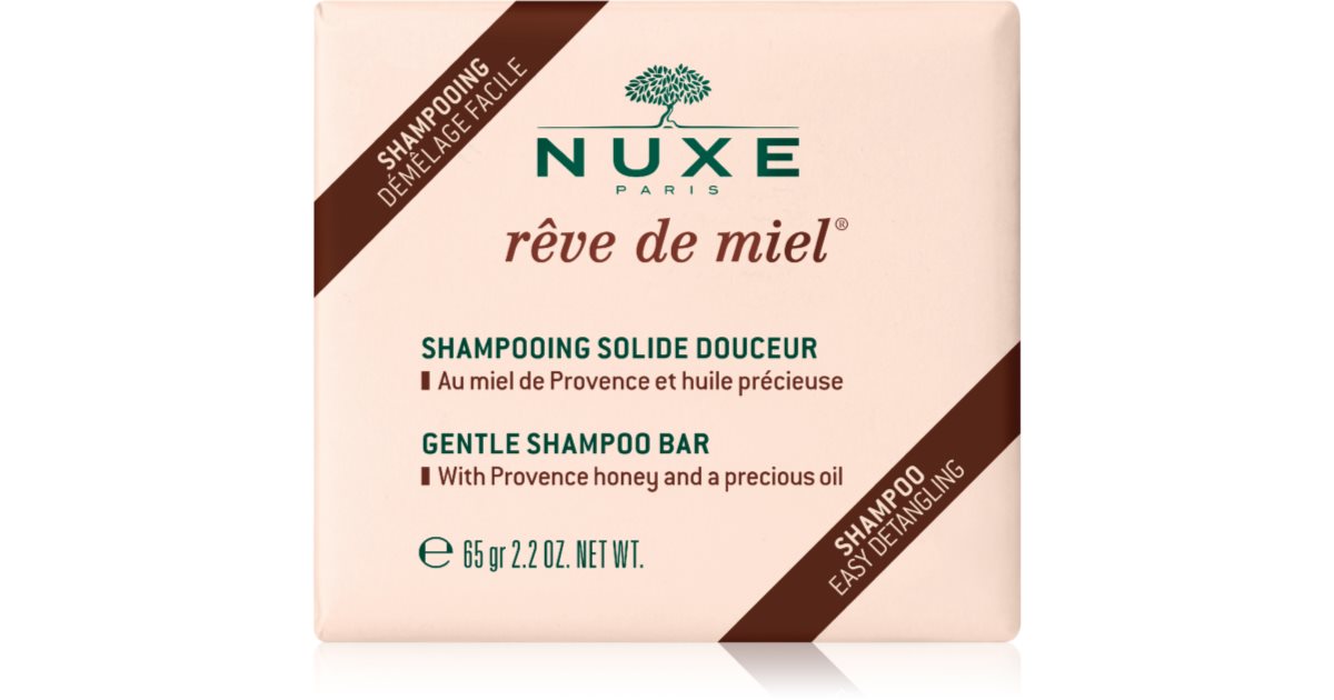 Nuxe Rêve de Miel Barra de champú para dar brillo y suavidad al cabello