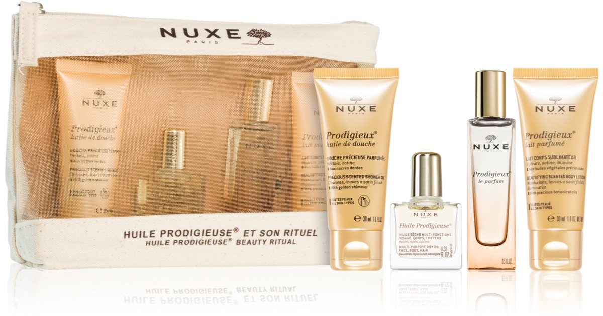 Nuxe Huile Prodigieuse Et Son Rituel Travel Set For Body And Face