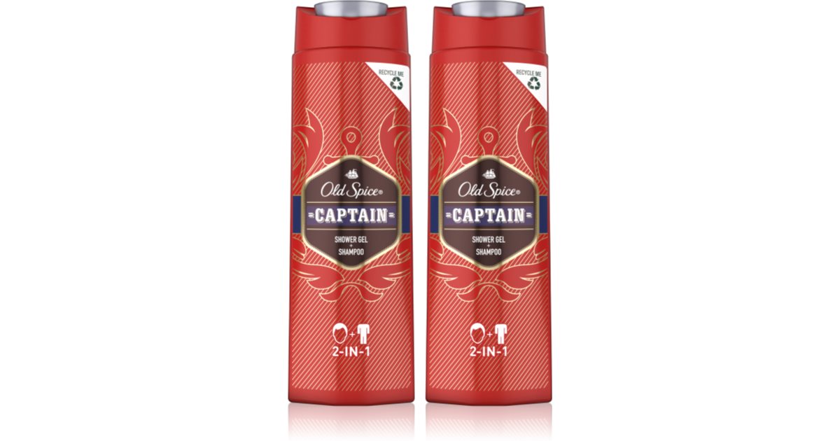 Old Spice Captain gel de ducha y champú 2en1 notino es