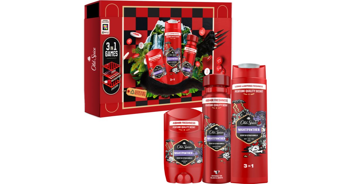 Old Spice Nightpanther Game Set Coffret Cadeau Pour Homme Notino Be