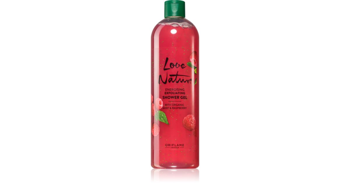 Oriflame Love Nature Organic Mint Raspberry Gel Esfoliante De Limpeza