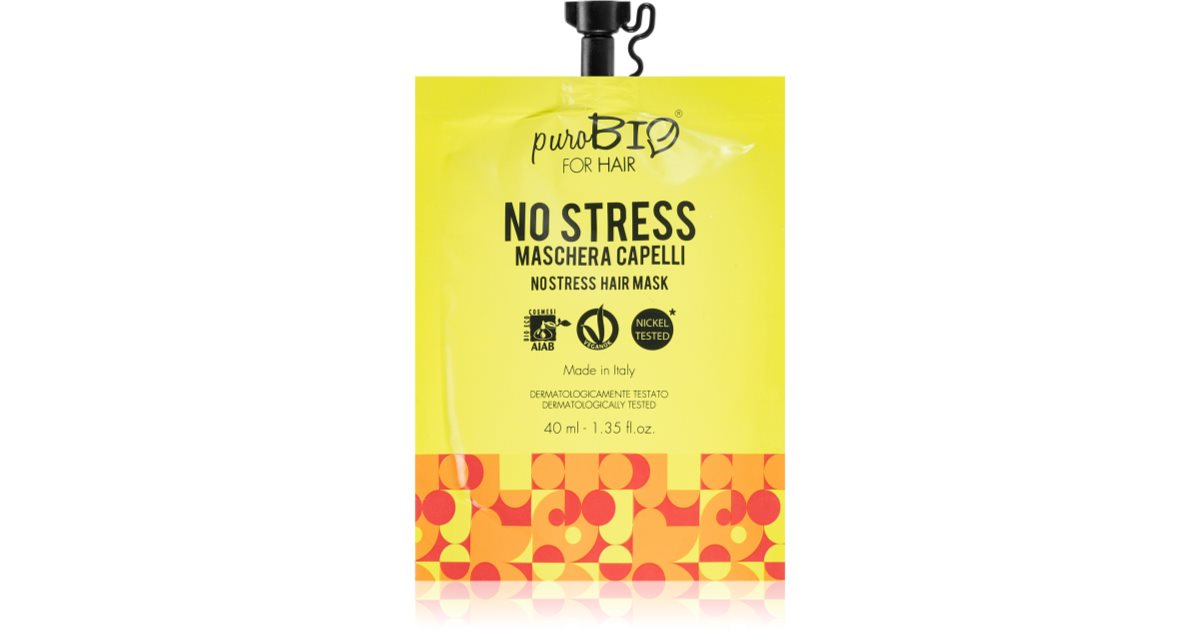 Purobio Cosmetics No Stress Revitalising Hair Mask Notino Ie