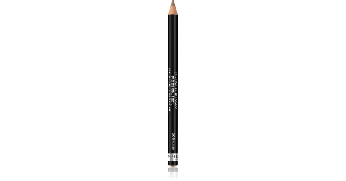 Rimmel Brow This Way Eyebrow Pencil With Brush Notino Ie